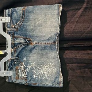 H & G skirt deni. Mini